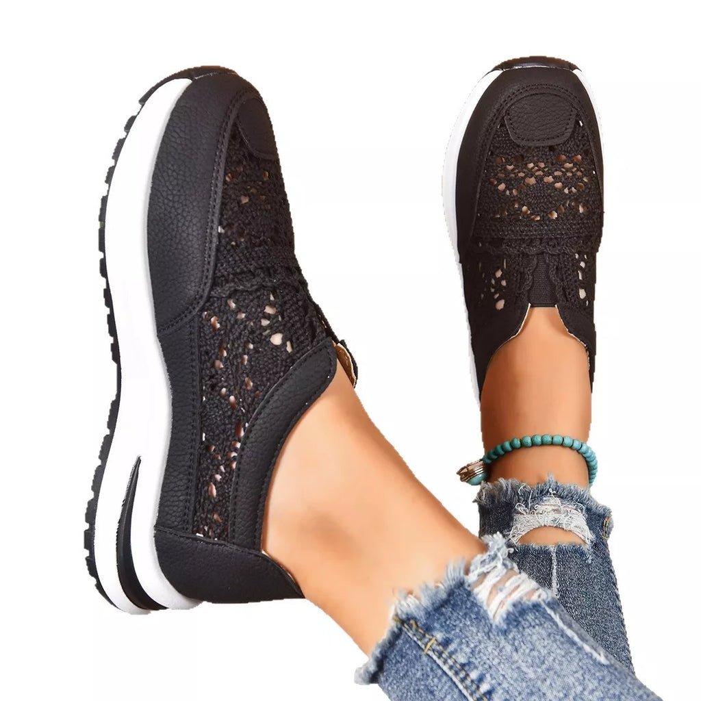 Breathable Round Toe Slip-Ons