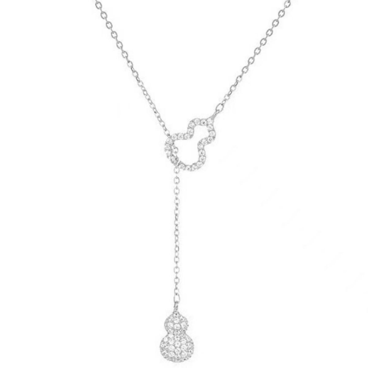 Zircon Gourd Pendant Necklace