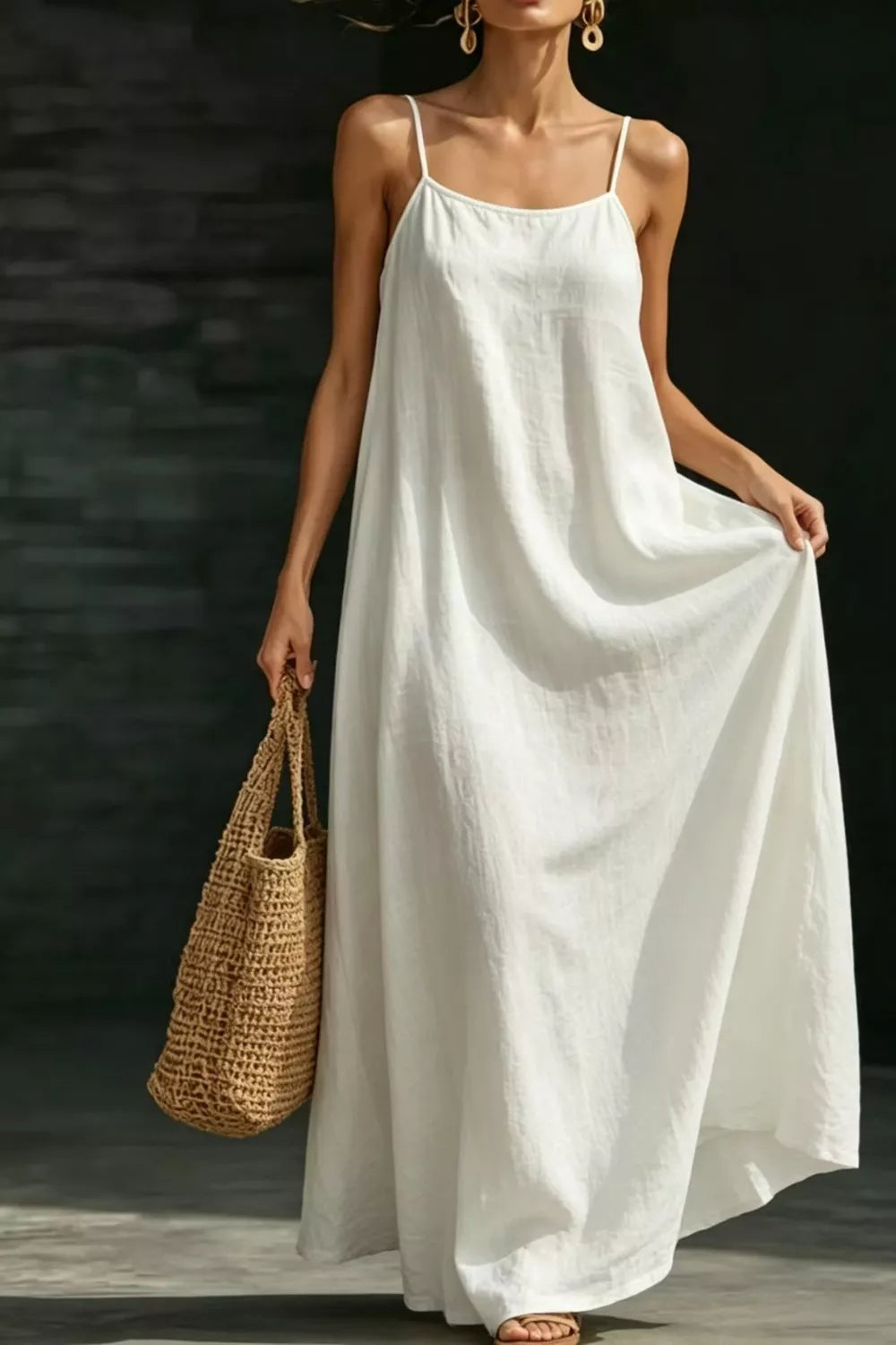 Sleeveless Loose Fit Maxi Dress