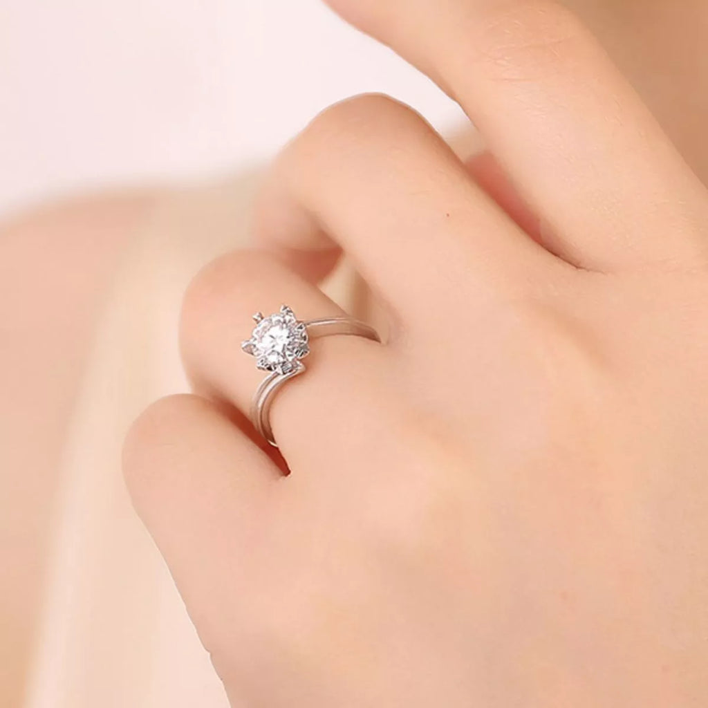 3 Carat Moissanite 925 Sterling Silver Ring