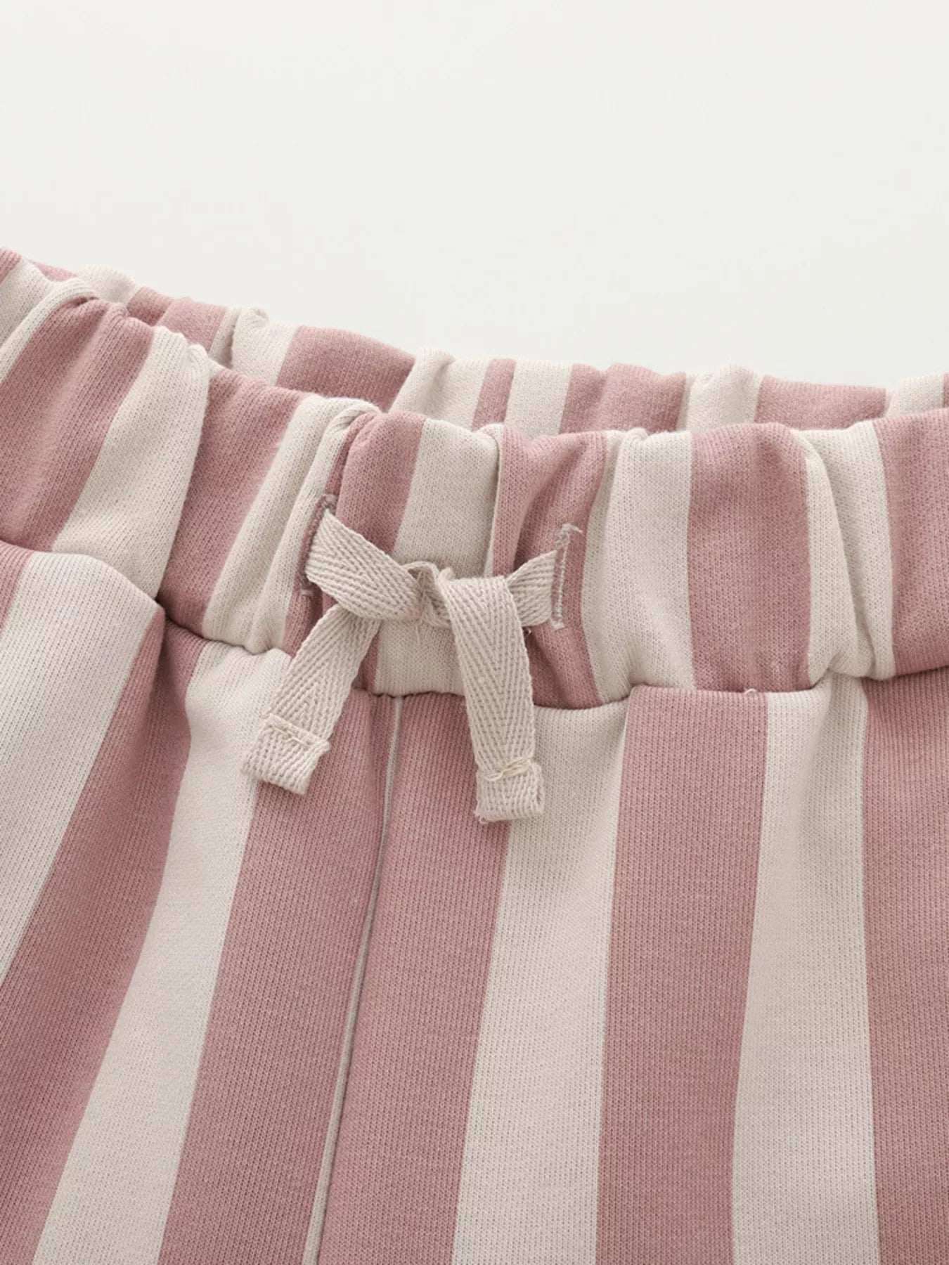 Children's Striped Elastic Waist Casual Shorts