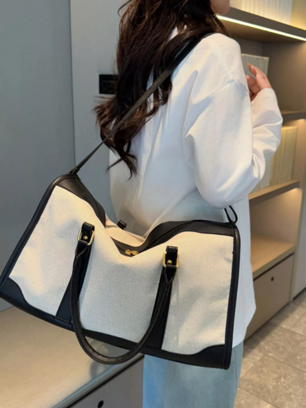 Two-Tone Travel Bag