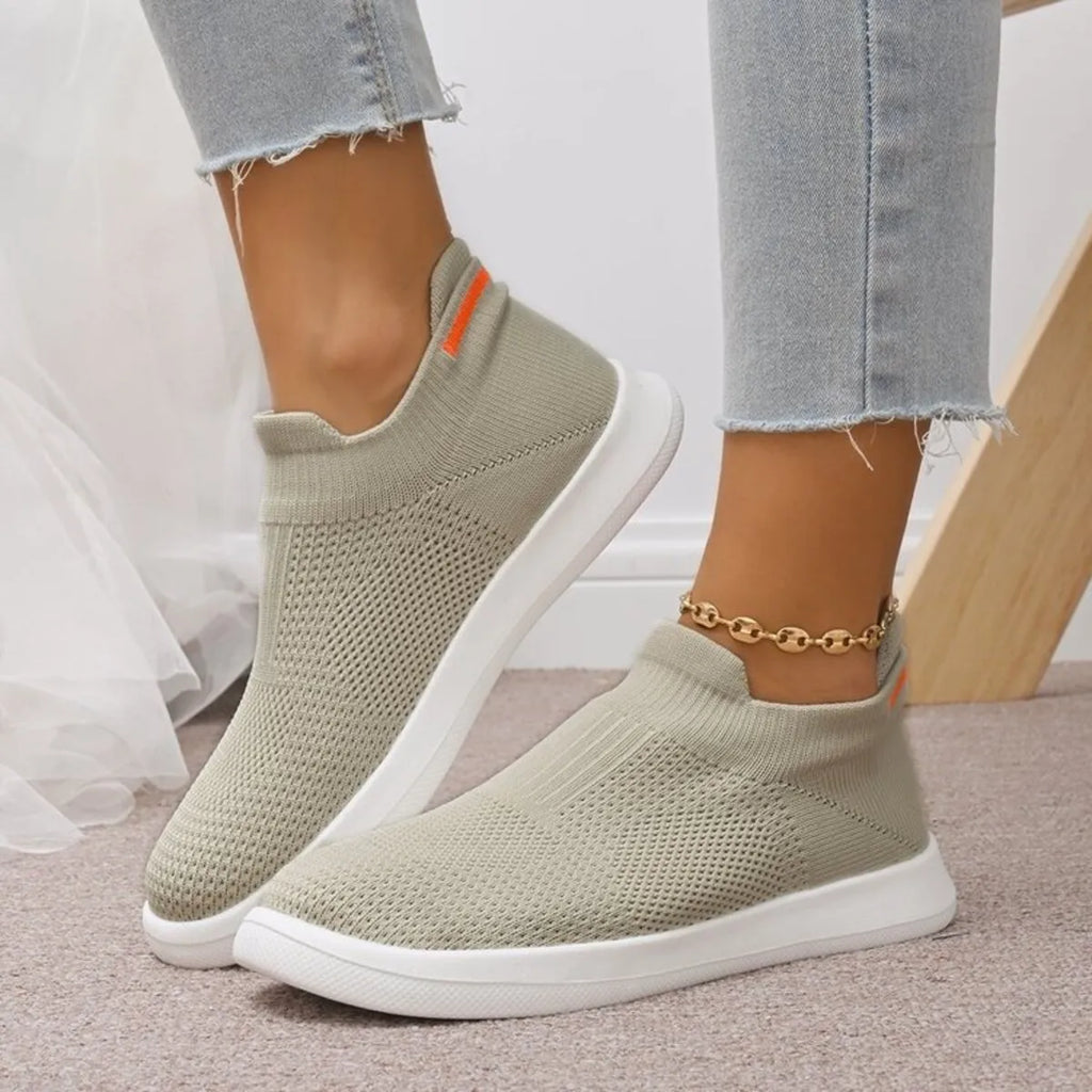 Breathable Knit Slip-Ons