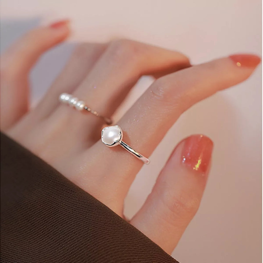 Freshwater Pearl 925 Sterling Silver Open Ring