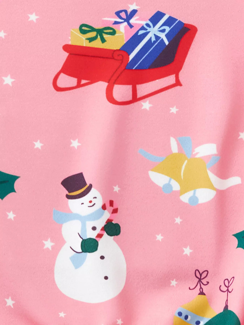 Children's Christmas Print Crew Neck Sweatshirt