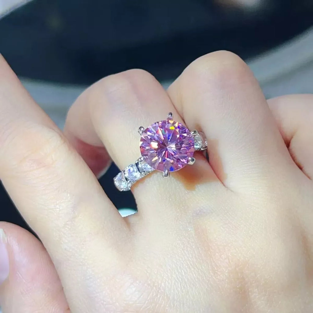 5 Carat Moissanite 6-Prong 925 Sterling Silver Ring