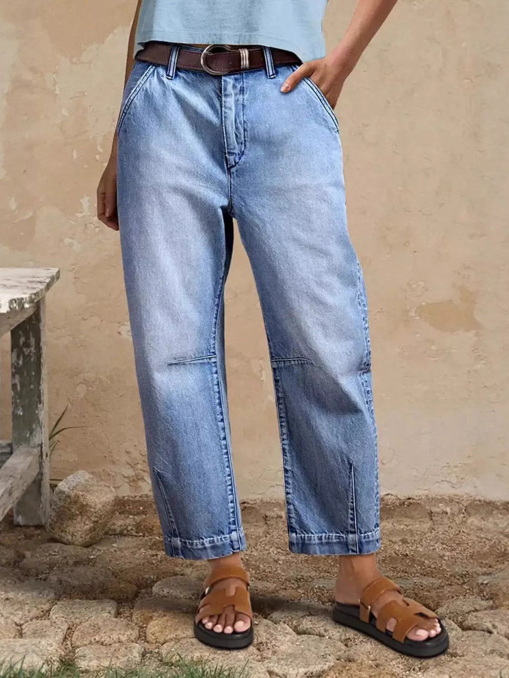 High-Waisted Relaxed Fit Jeans