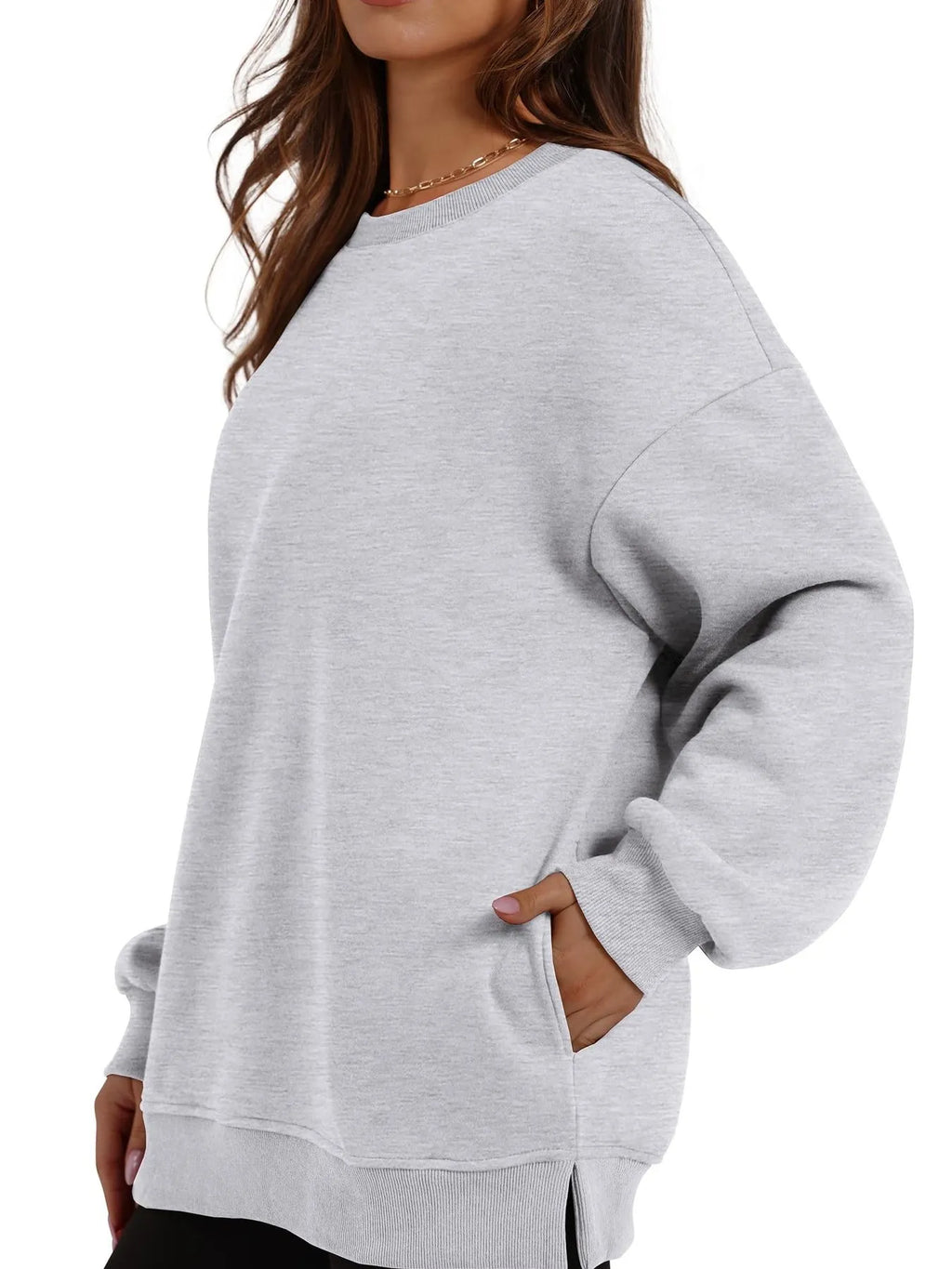 Oversized Long Sleeve Crewneck Sweatshirt