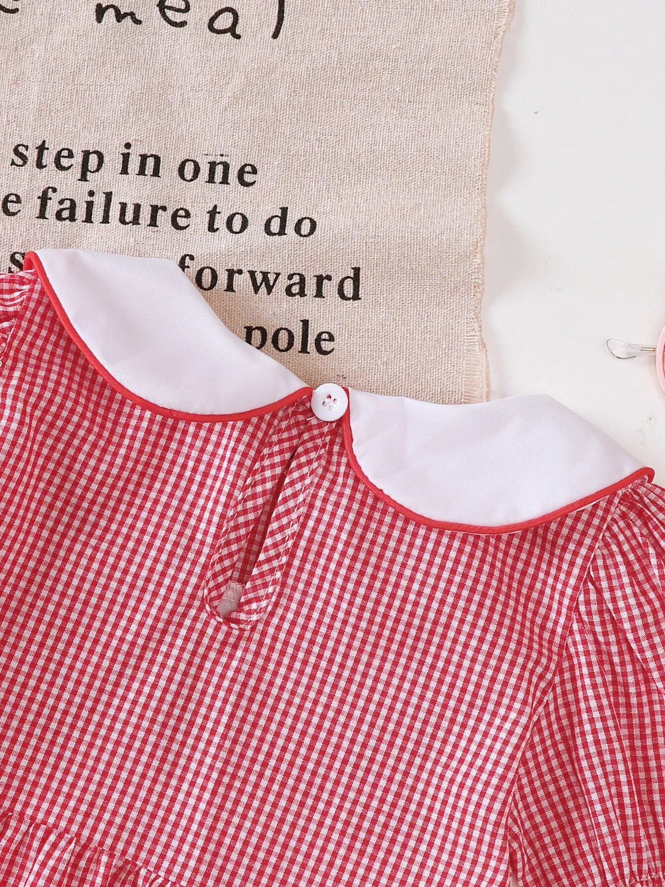 Children's Gingham 'LOVE' Top and Shorts Set