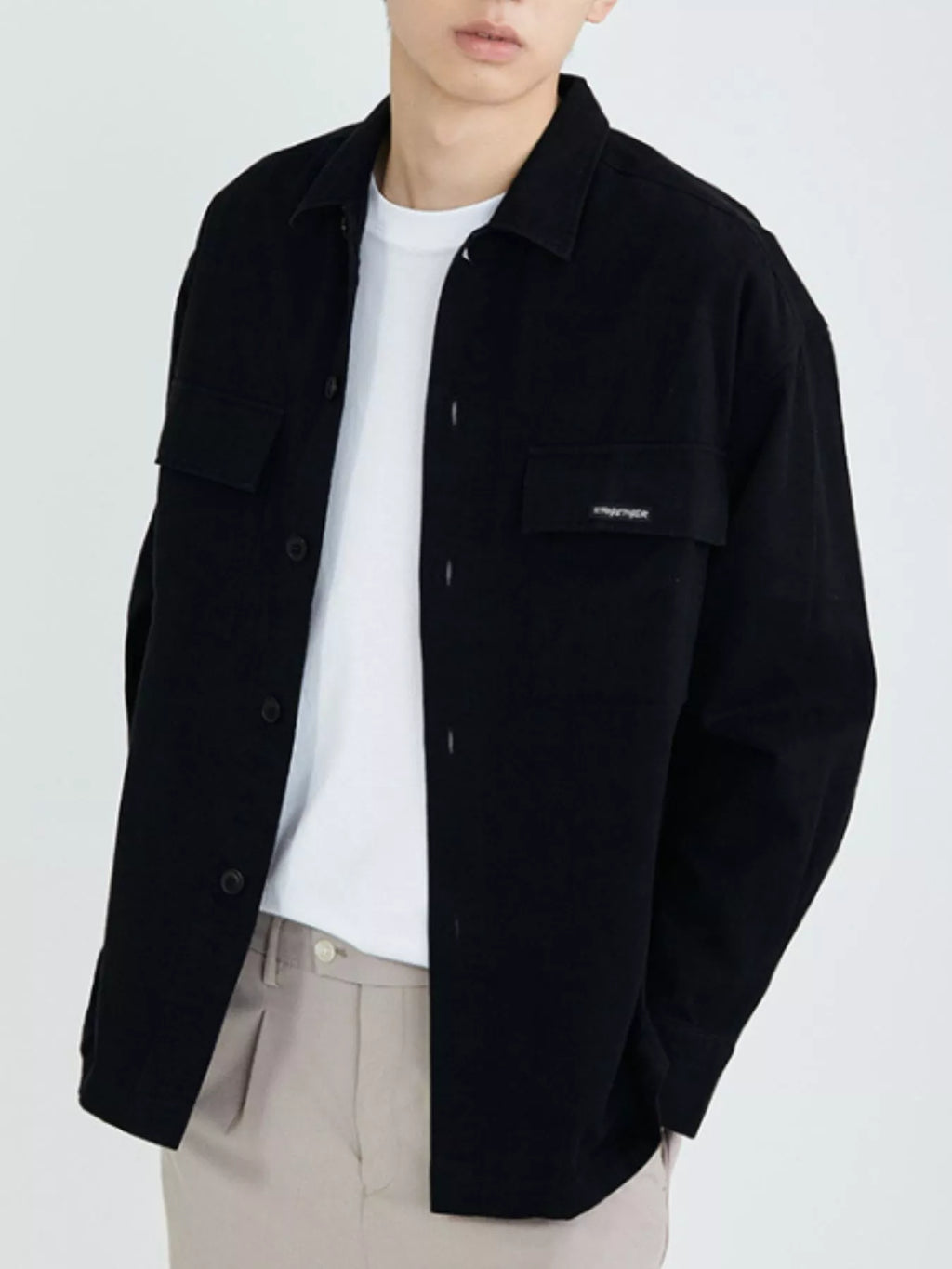 Men's Plus Size Casual Button Up Shirt