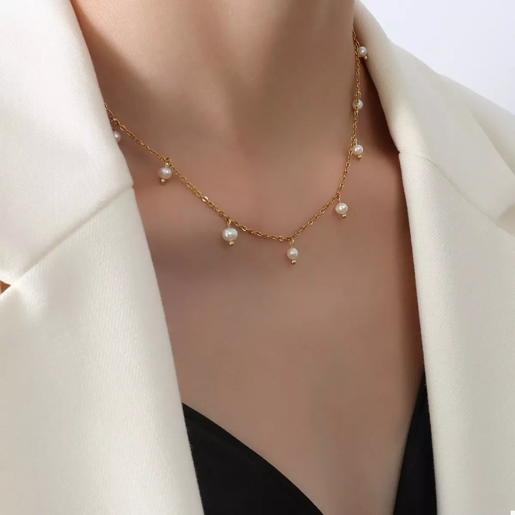 Freshwater Pearl 18K Gold-Plated Necklace