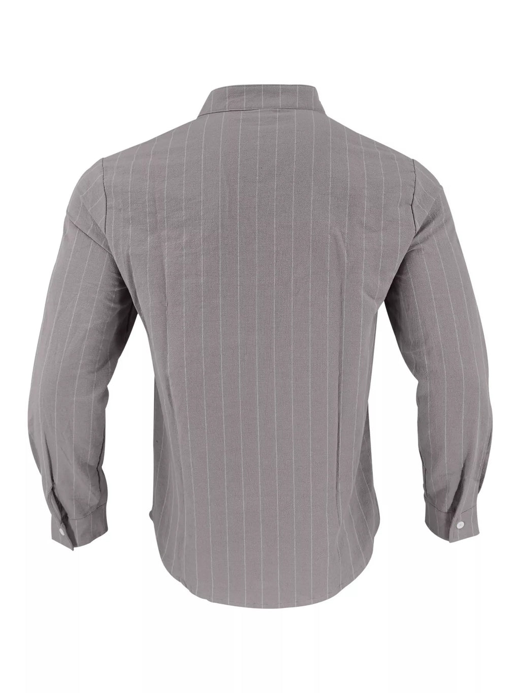 Men's Full Size Striped Button Up Shirt Plus Size