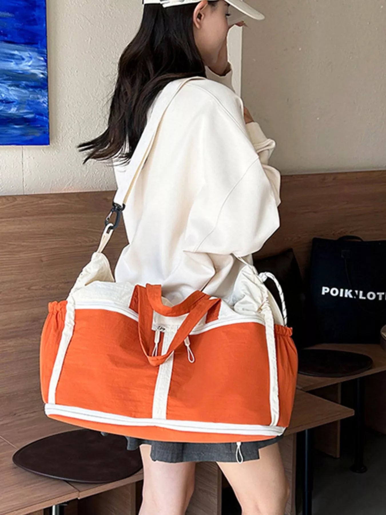 Color-Block Travel Bag