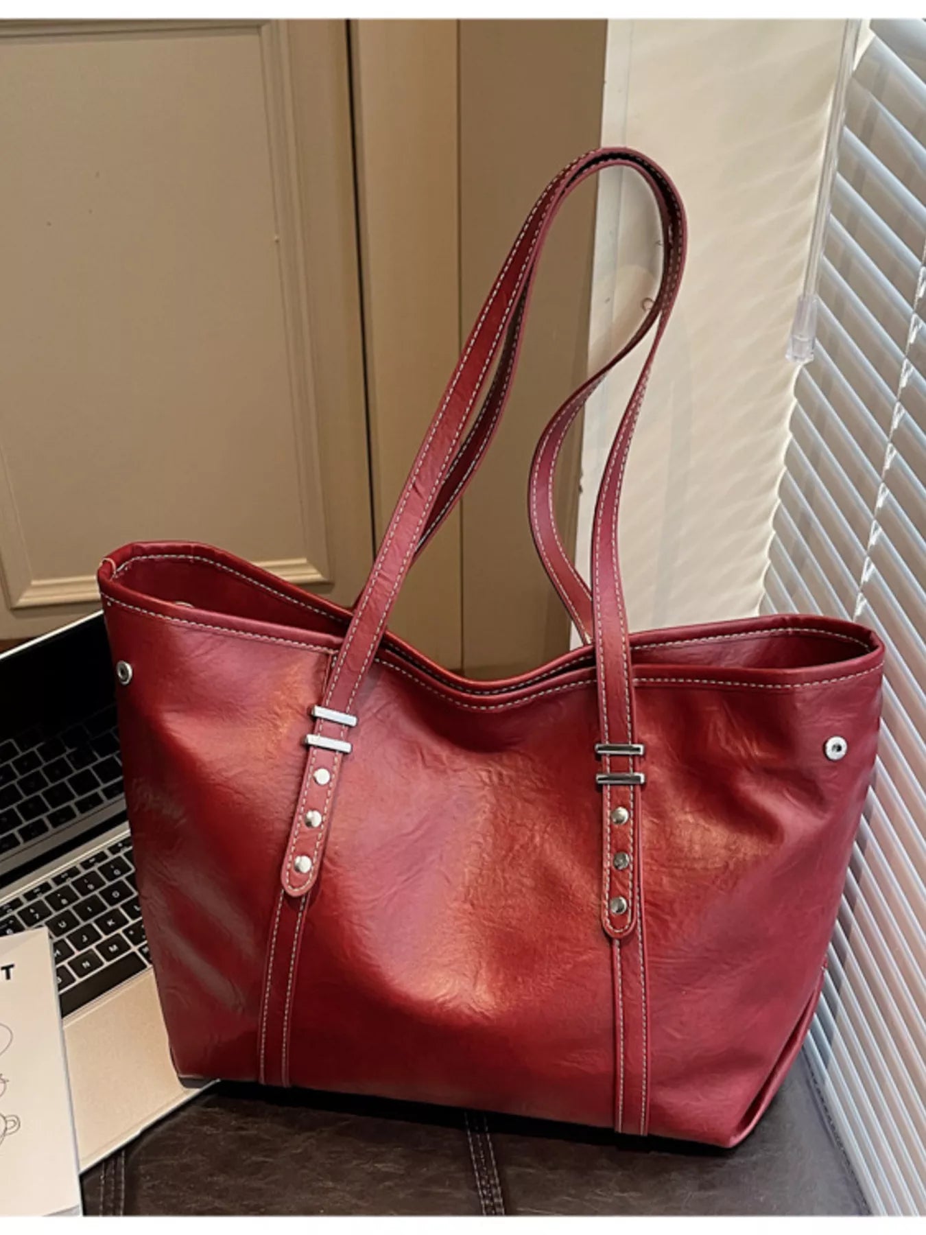 Vintage Style Large Capacity Tote Bag