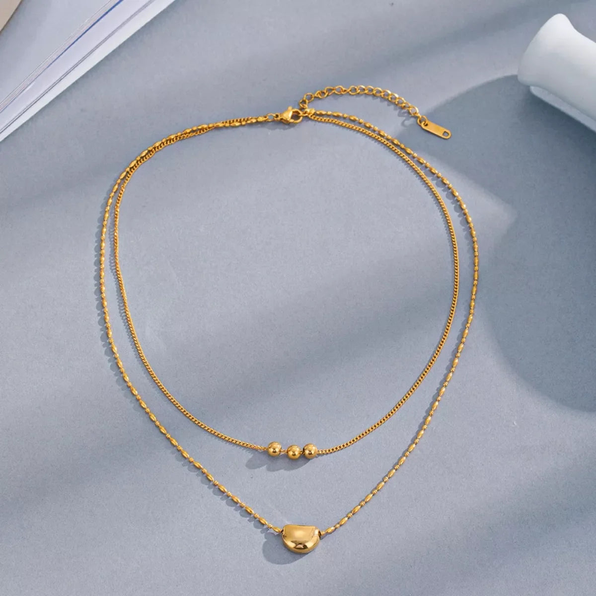 18K Gold-Plated Double Layered Necklace