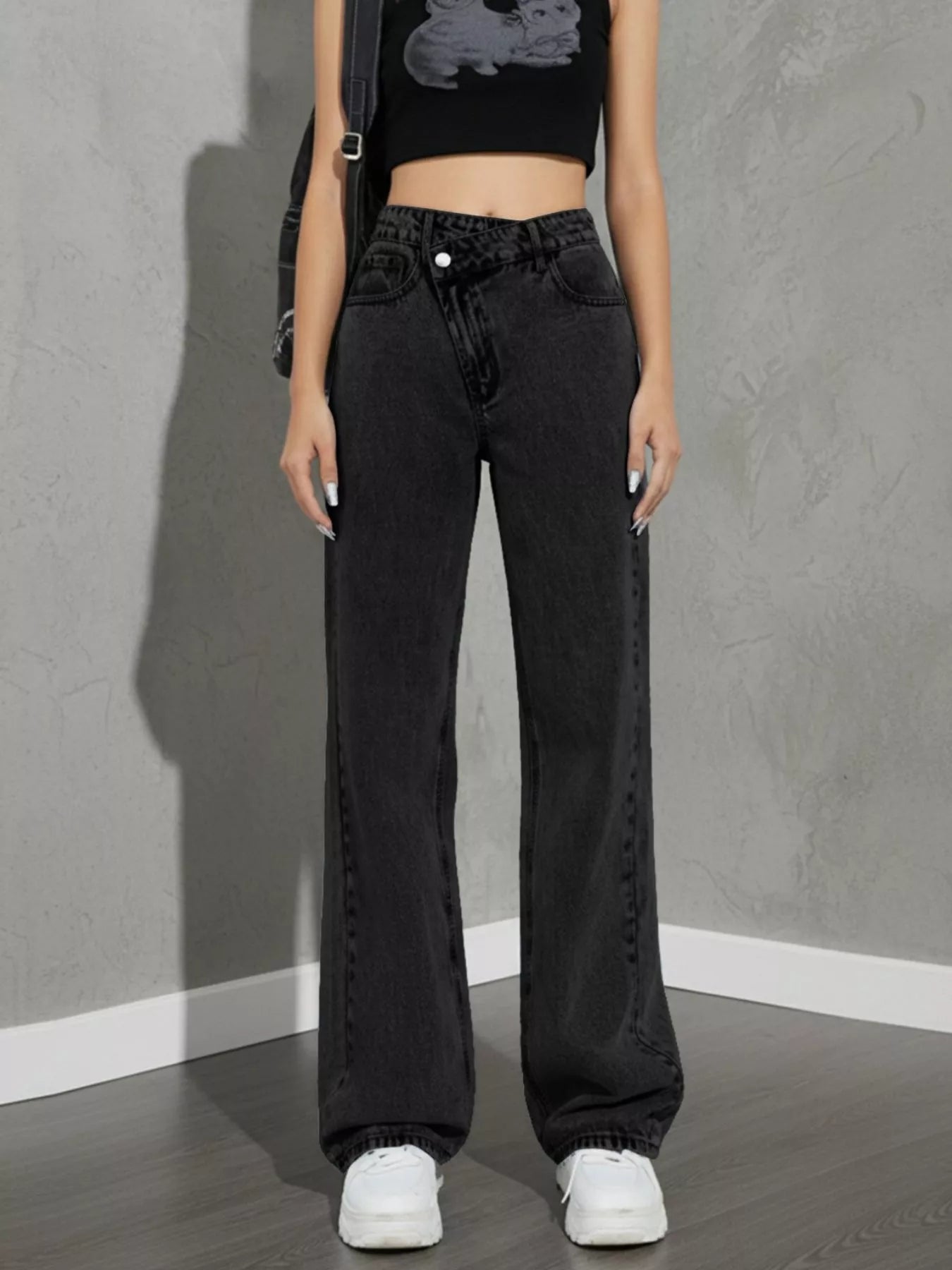 High Waist Wide Leg Jeans
