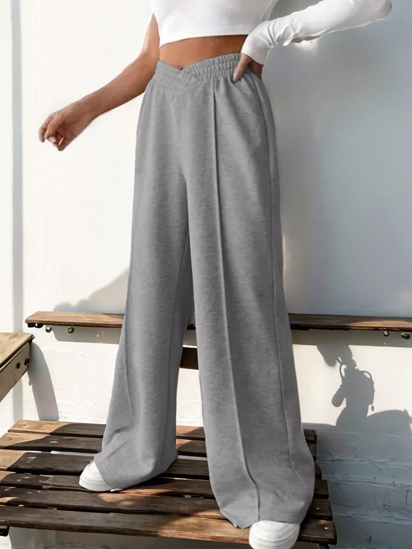 Wide Leg High Waist Pants
