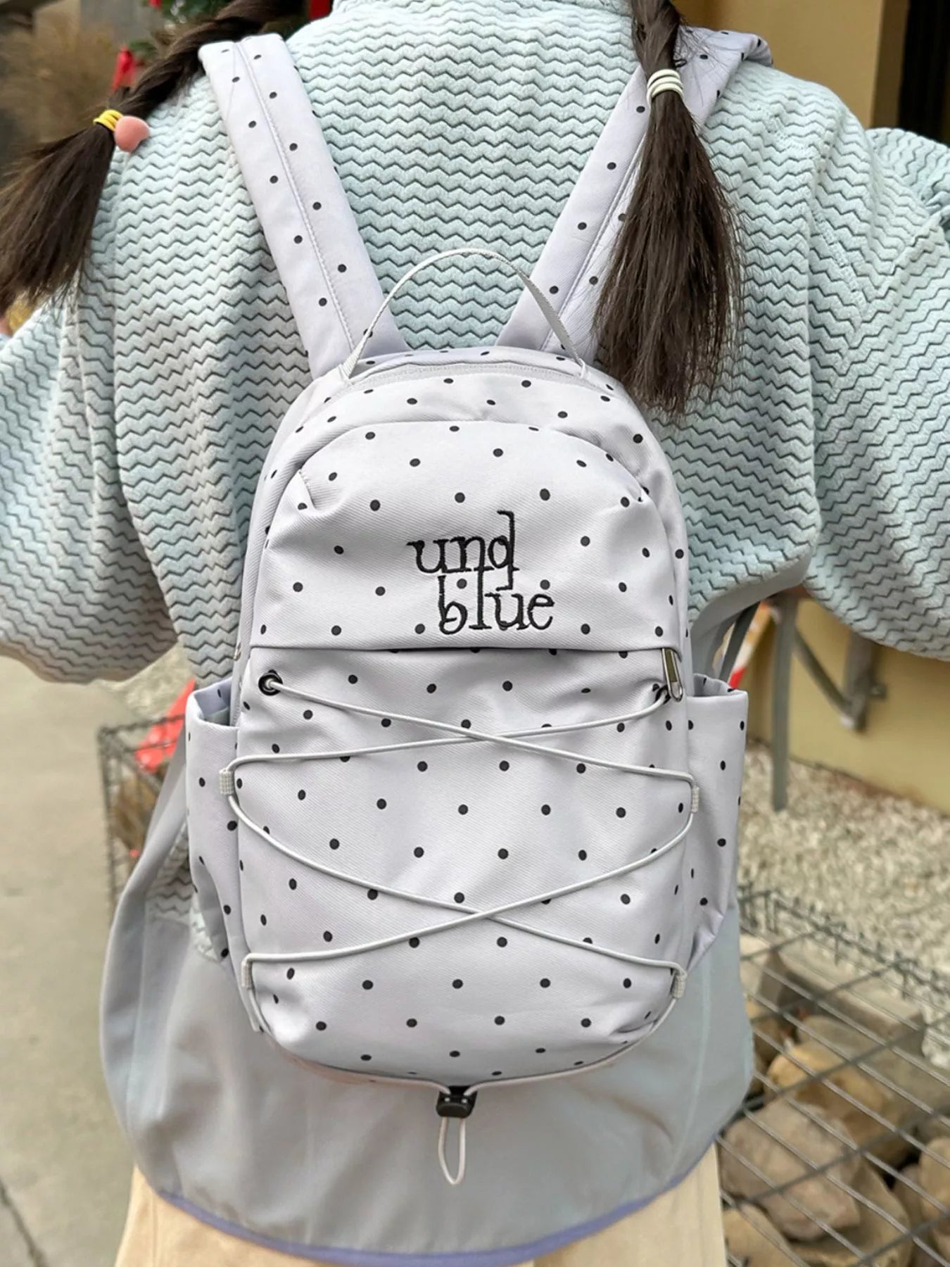 Polka Dot Lightweight Backpack Bag