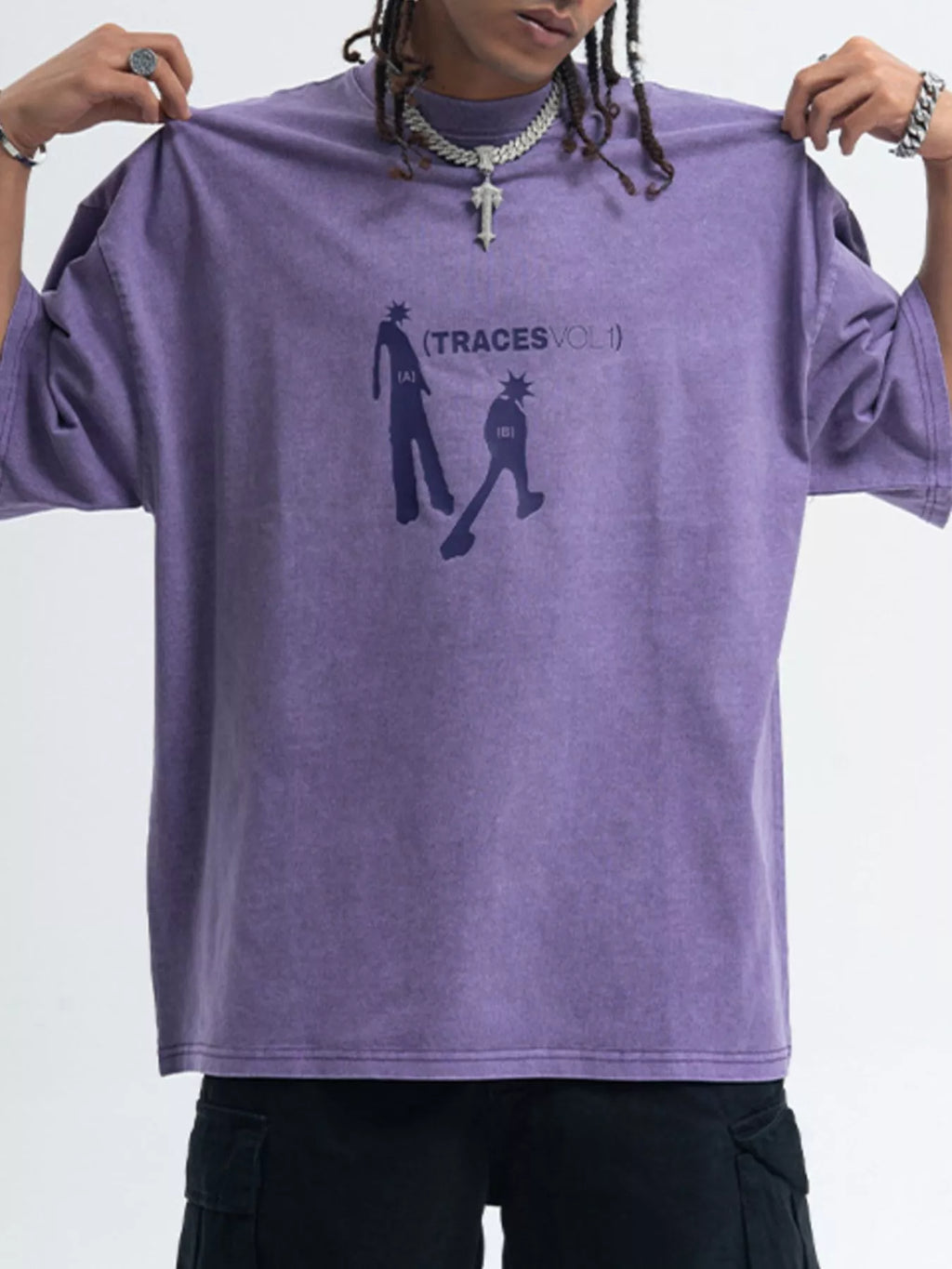 Men's Washed Graphic Short Sleeve T-Shirt