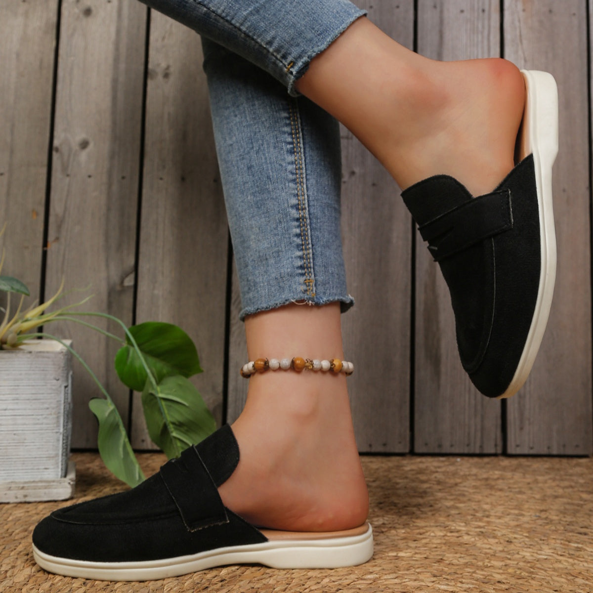 Round Toe Slip-Ons