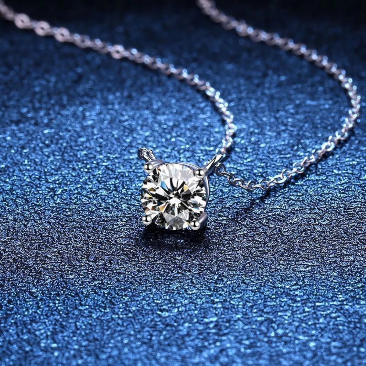 2 Carat Moissanite Pendant Necklace