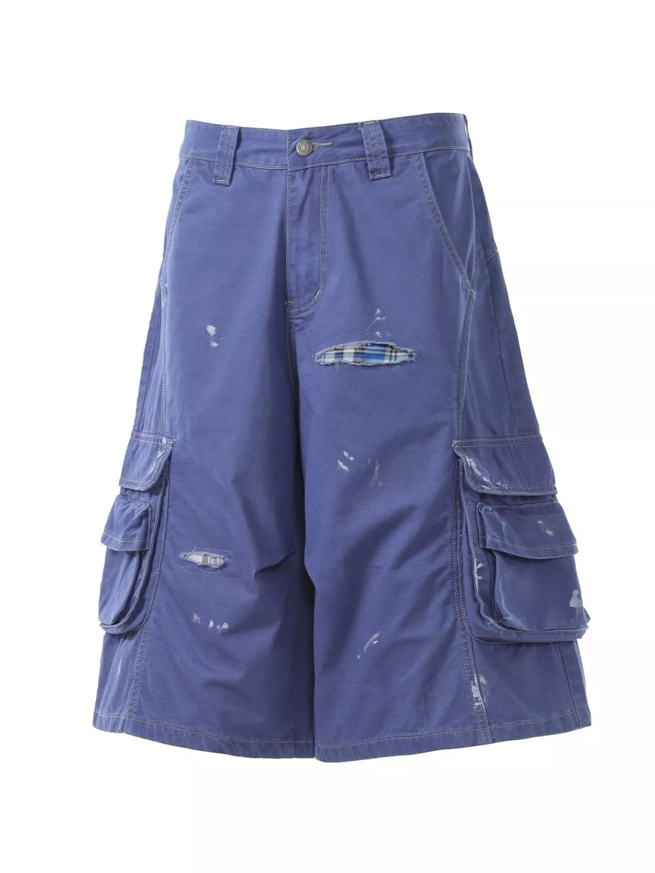 Men's Distressed Cargo Capris