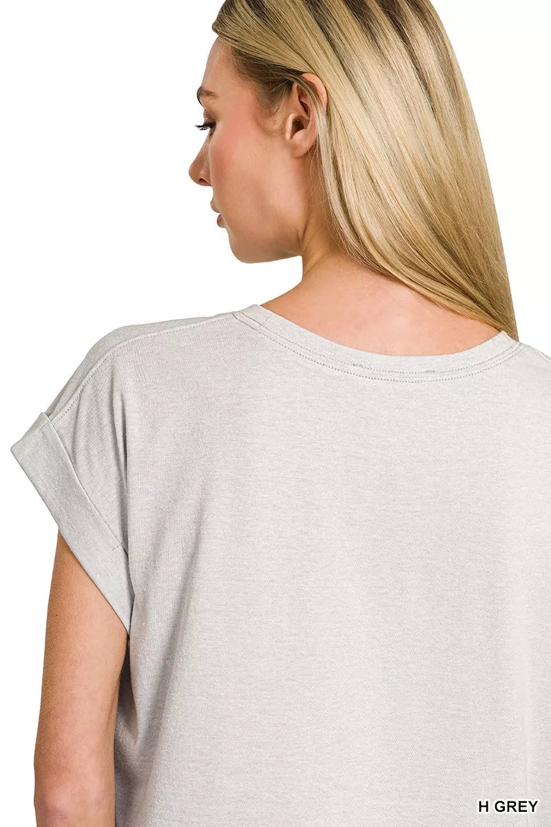 Zenana Round Neck Short Sleeve American Flag T-Shirt