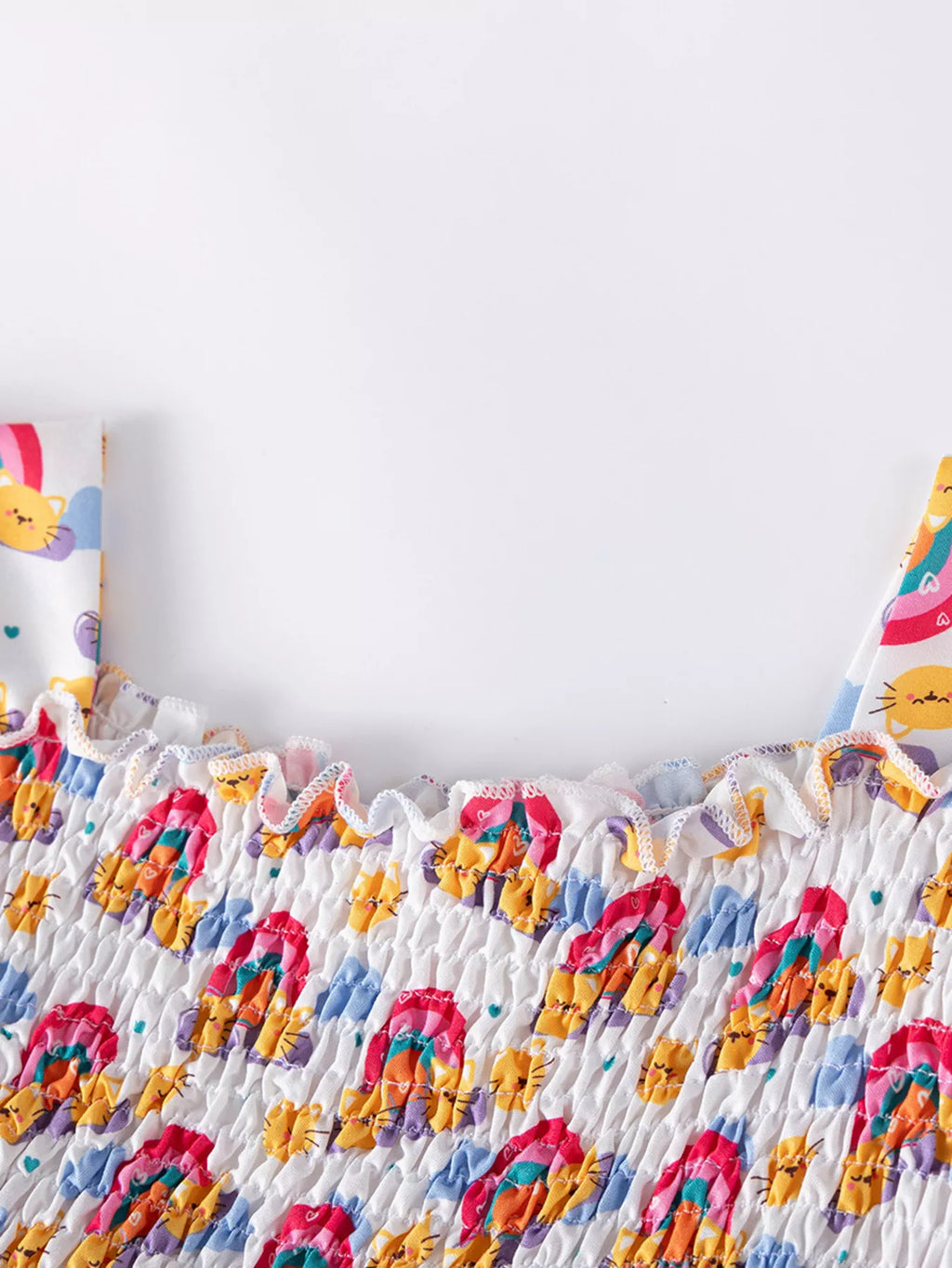 Children's Smocked Puff Sleeve Dress
