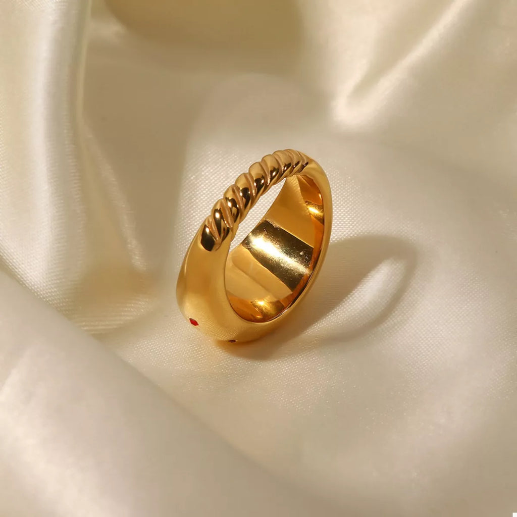 18K Gold-Plated Zircon Ring