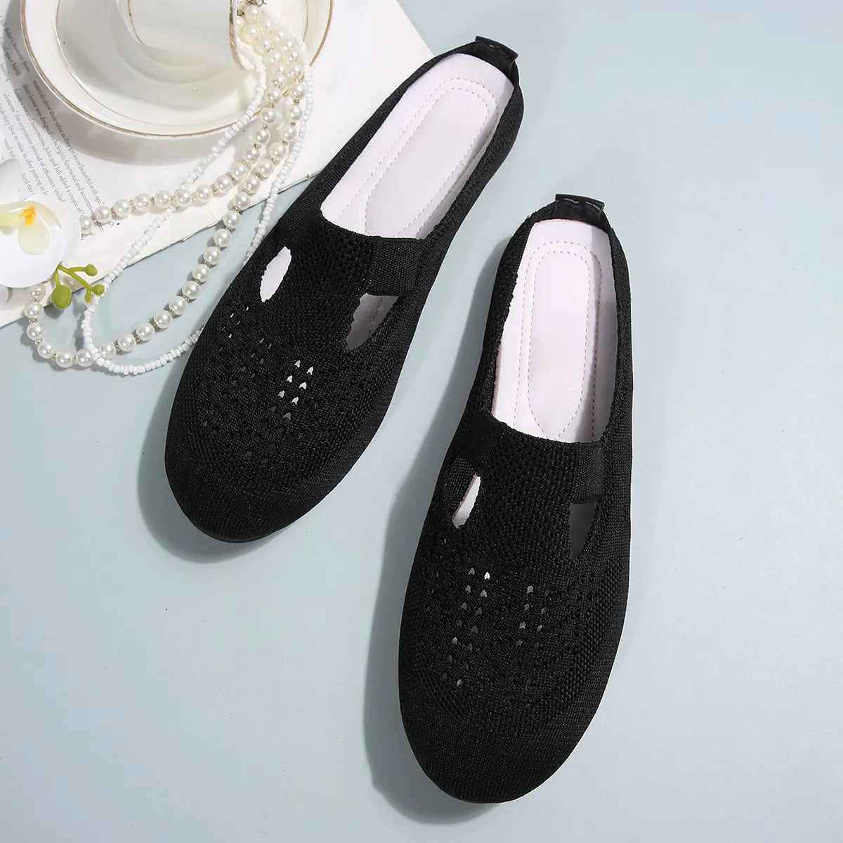 Round Toe Flat Slip-Ons