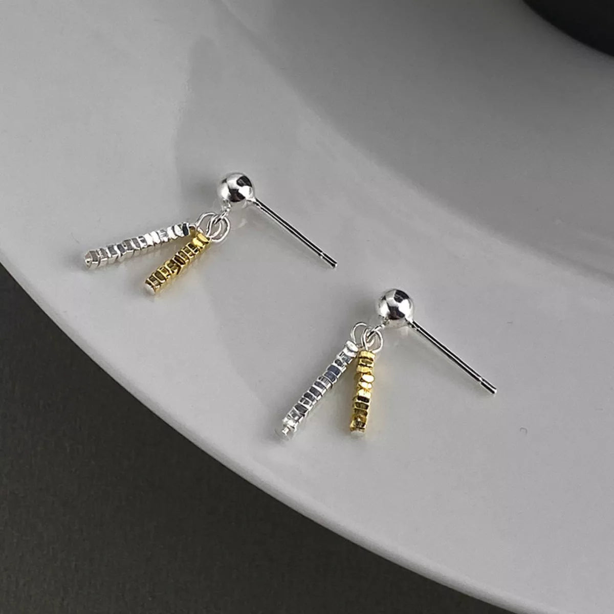 925 Sterling Silver Chain Drop Earrings