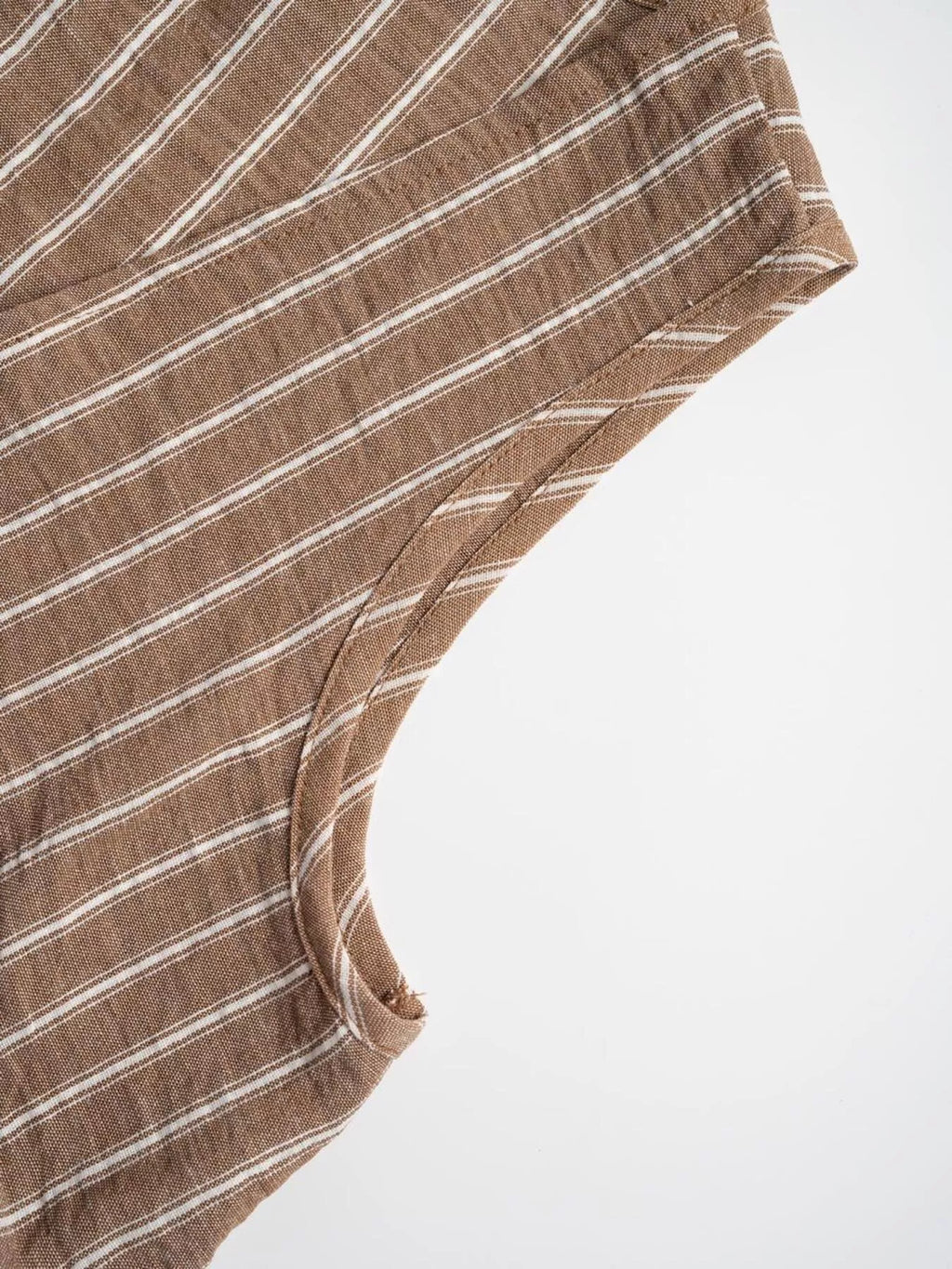 Striped Sleeveless Top and Wide Leg Pants Set