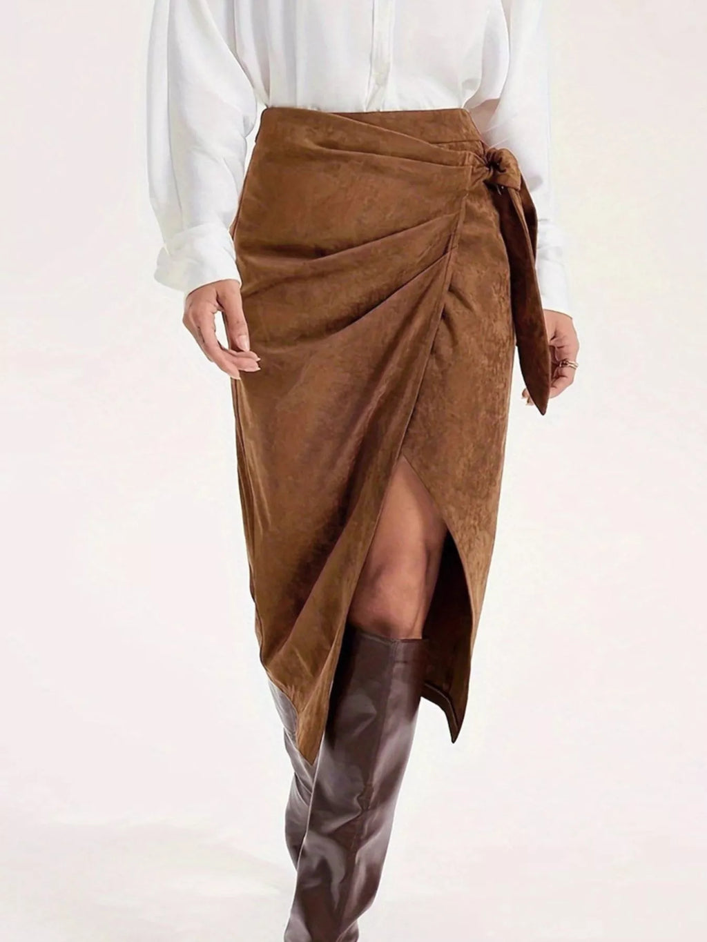 Wrap Midi Skirt