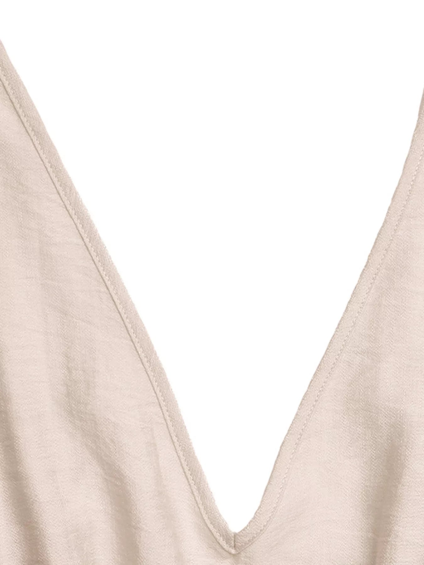 Ruffled V-Neck Wide Leg Jumpsuit