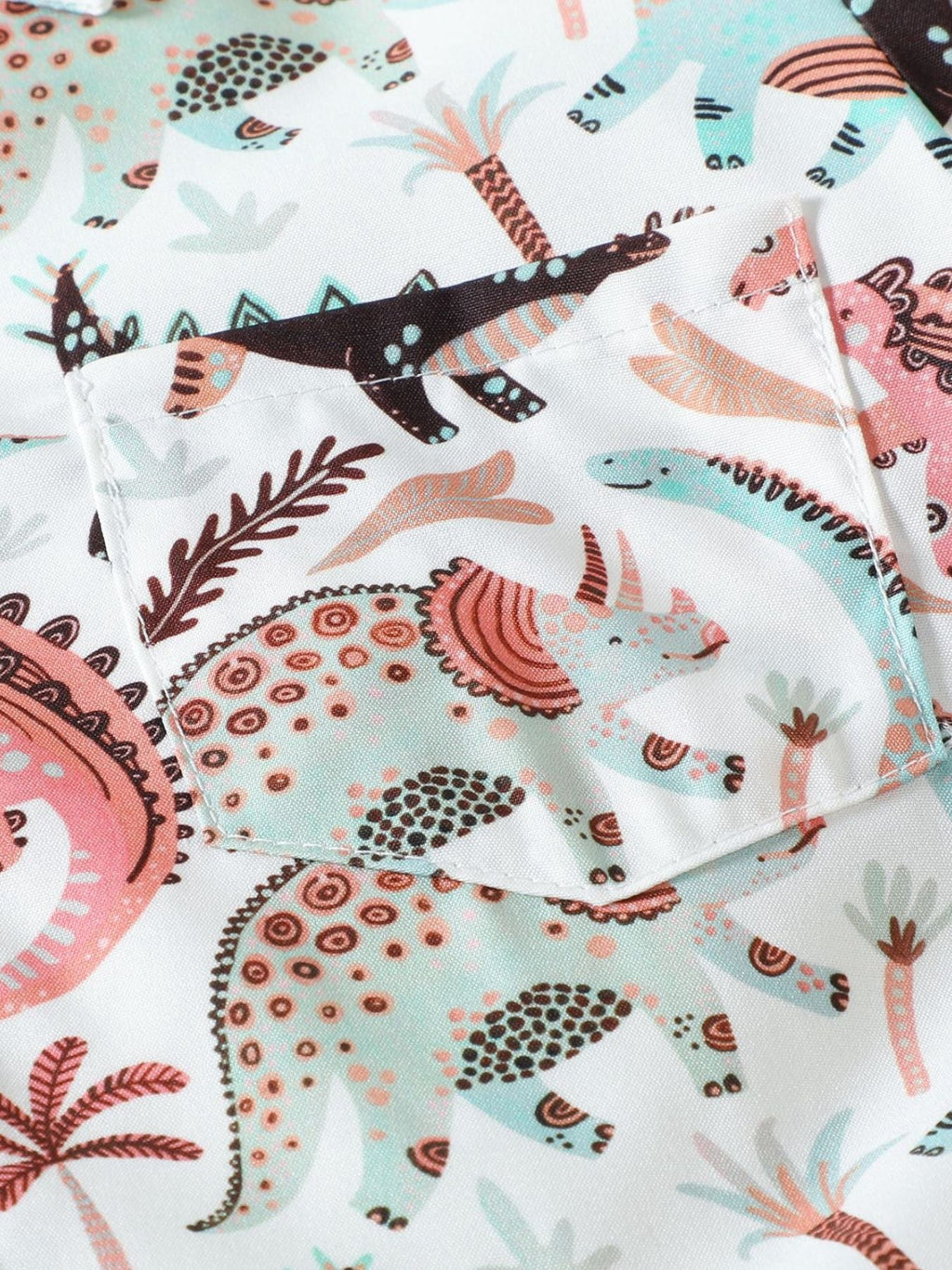Children's Printed Shirt & Shorts Casual Set