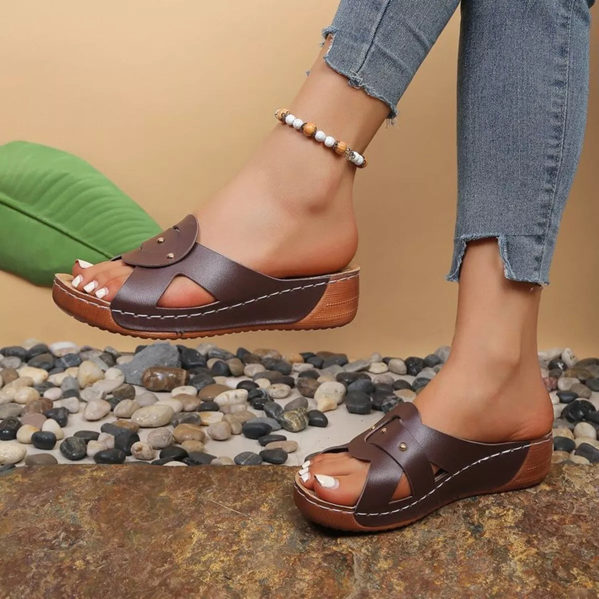 Open Toe Wedge Sandals
