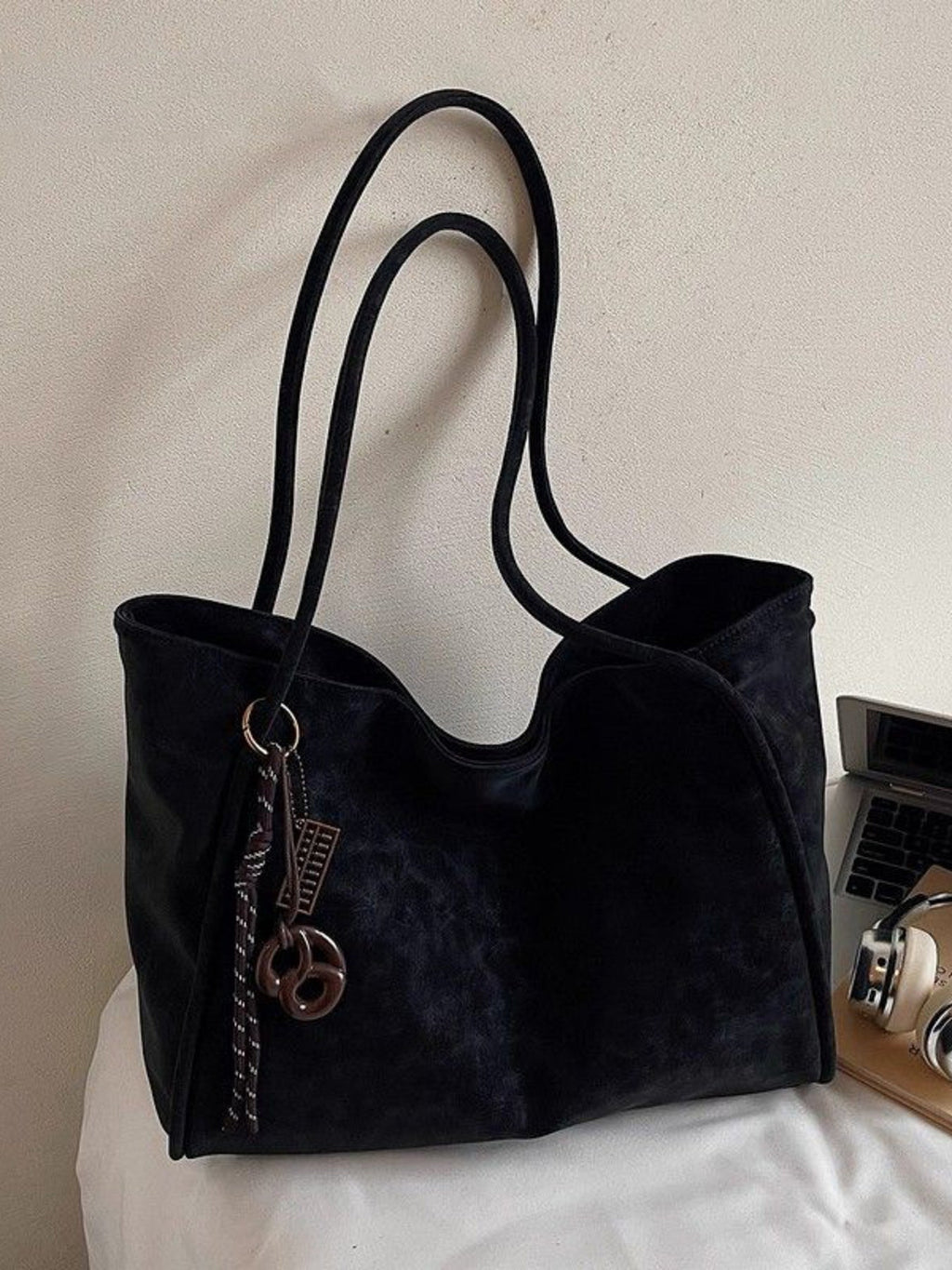 Solid Color Shoulder Bag
