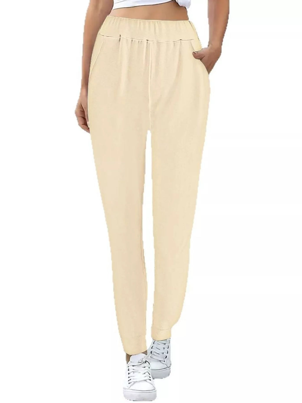 Comfortable Elastic Waist Casual Pants