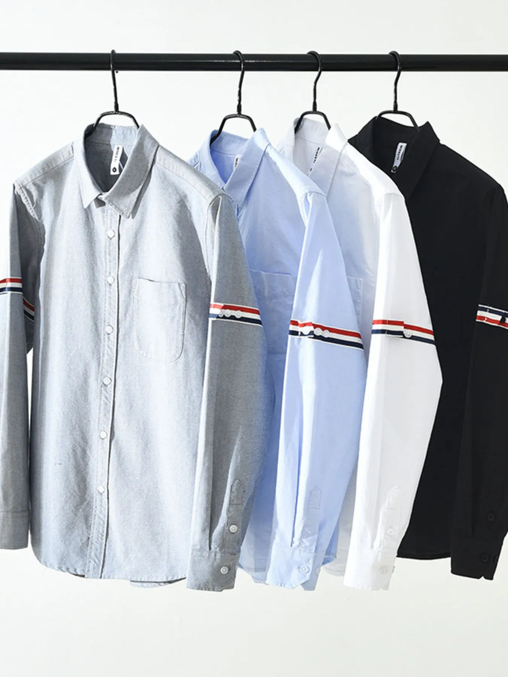 Men's Plus Size Long Sleeve Button-Up Shirt