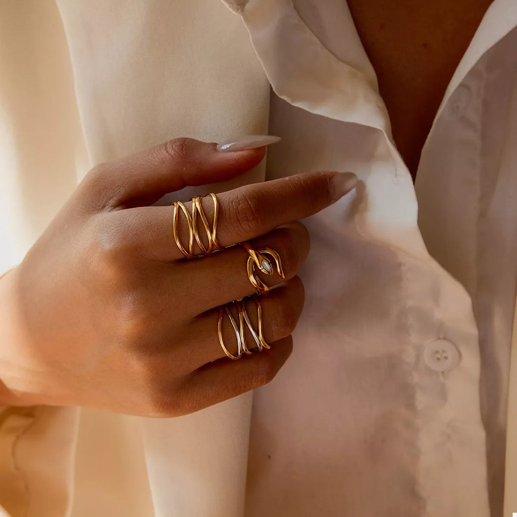 Two-Tone Open Ring