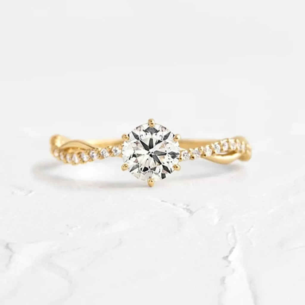 925 Sterling Silver Zircon Ring