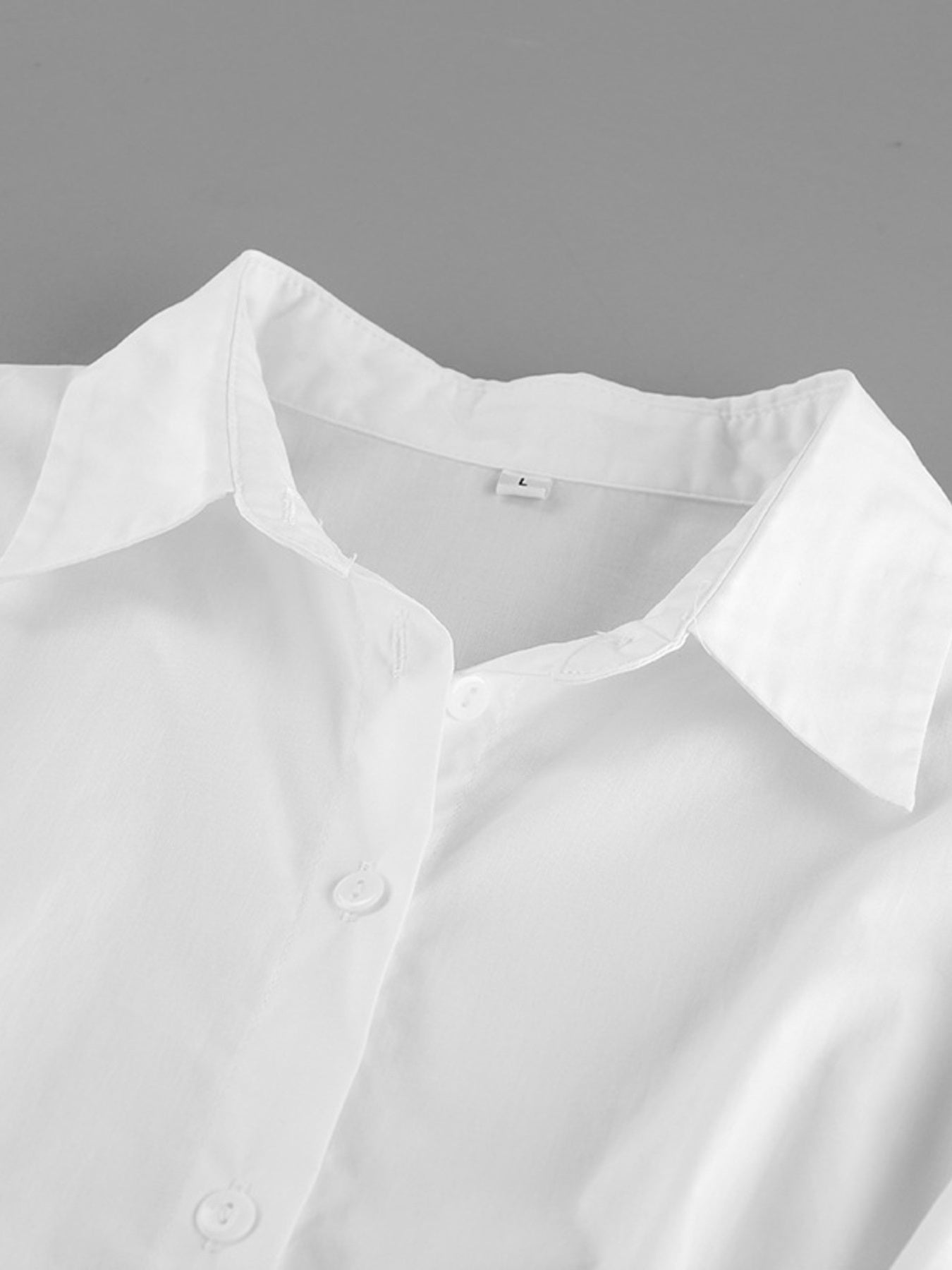 Button Up Cuff Detail Shirt