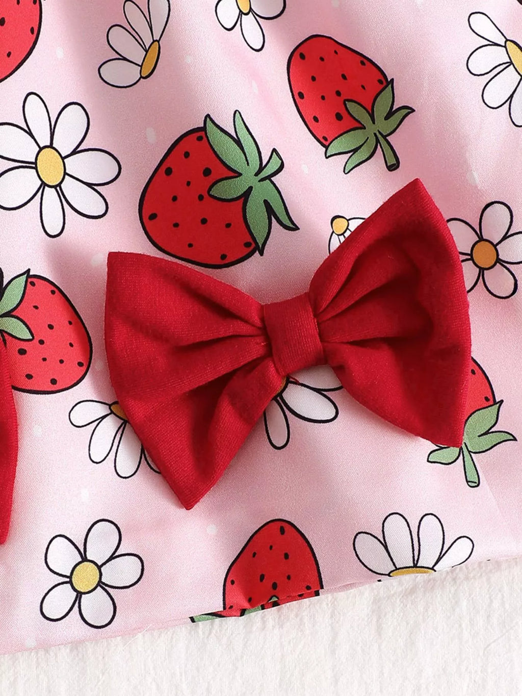 Children's Bow Front Printed Dress