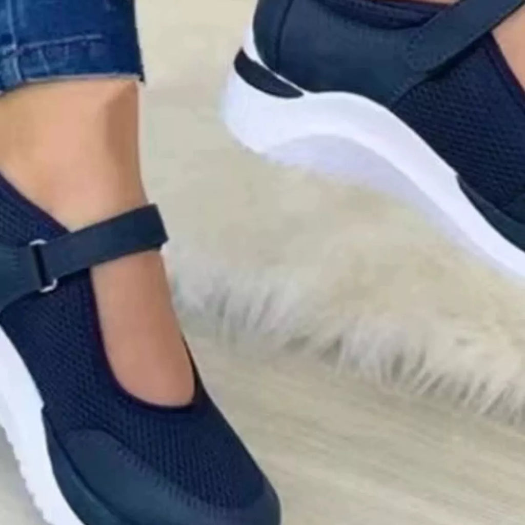 Round Toe Mesh Slip-Ons