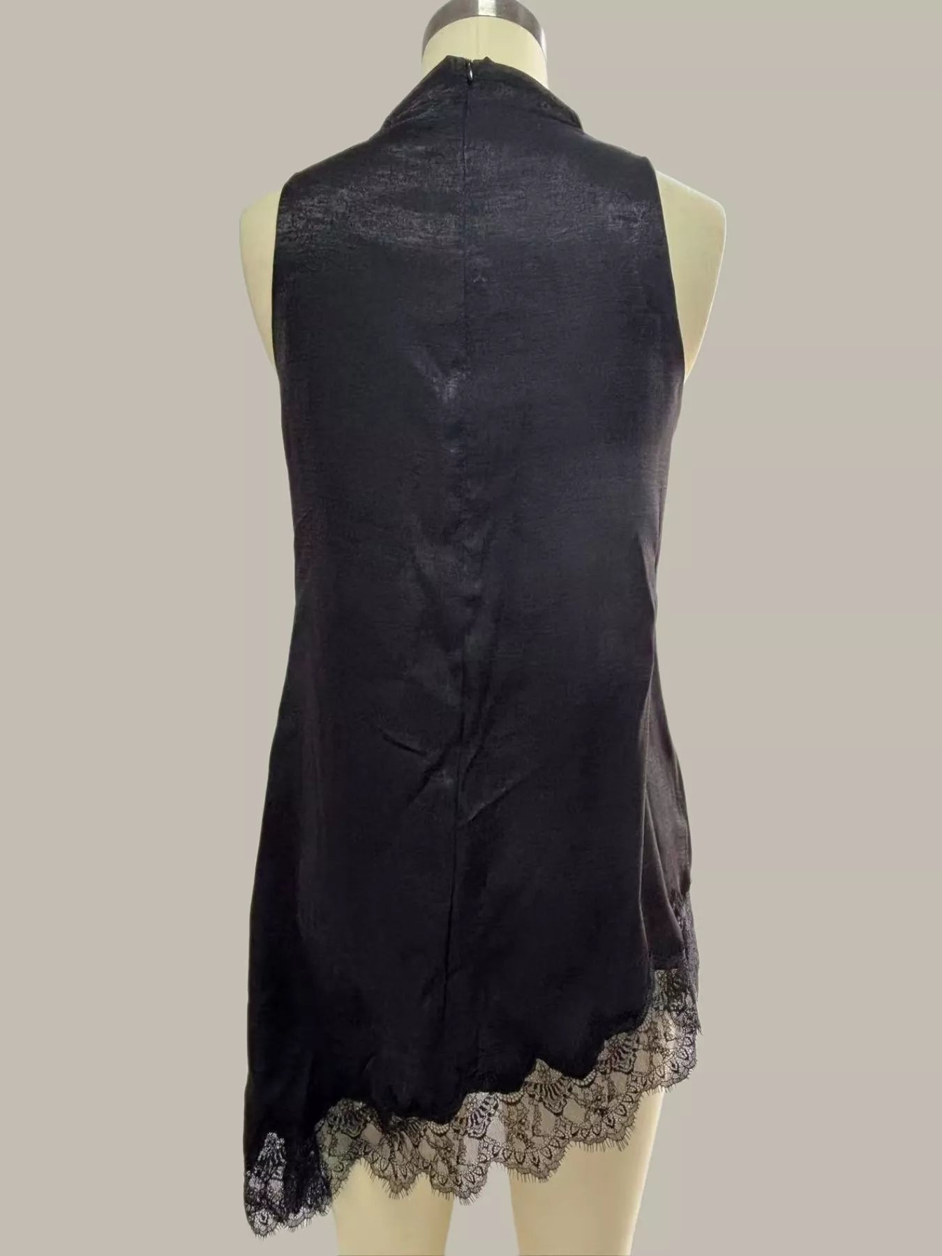 High Neck Lace Trim Cami