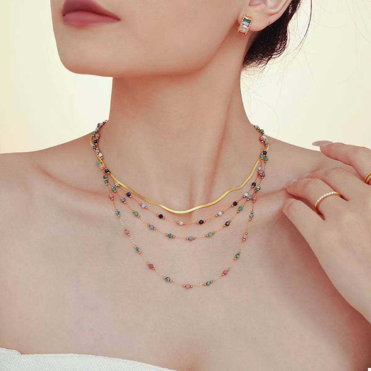 18K Gold-Plated Titanium Steel Necklace