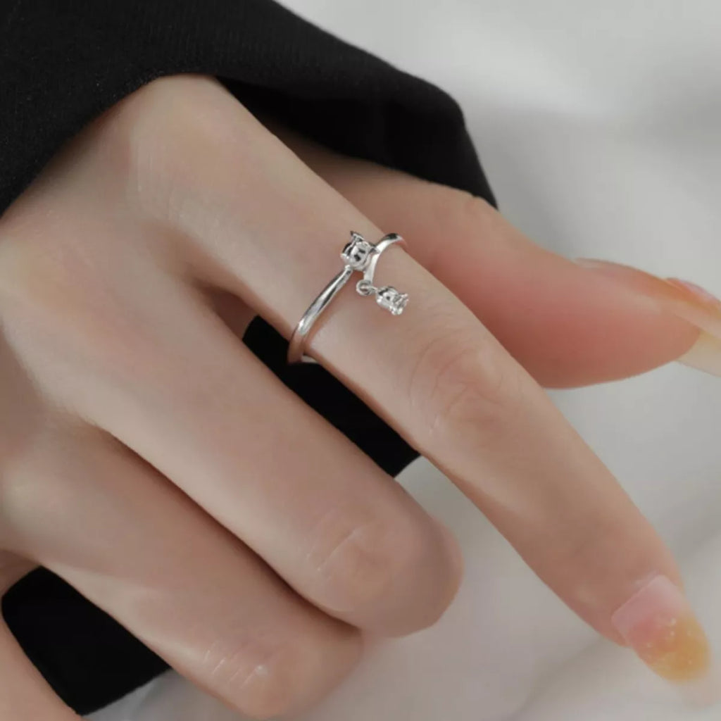 925 Sterling Silver Bypass Ring