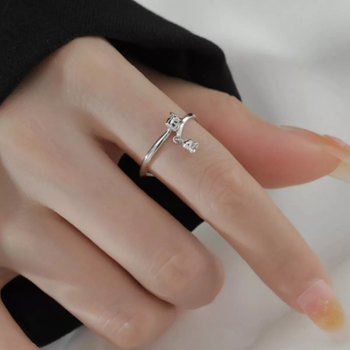 925 Sterling Silver Bypass Ring