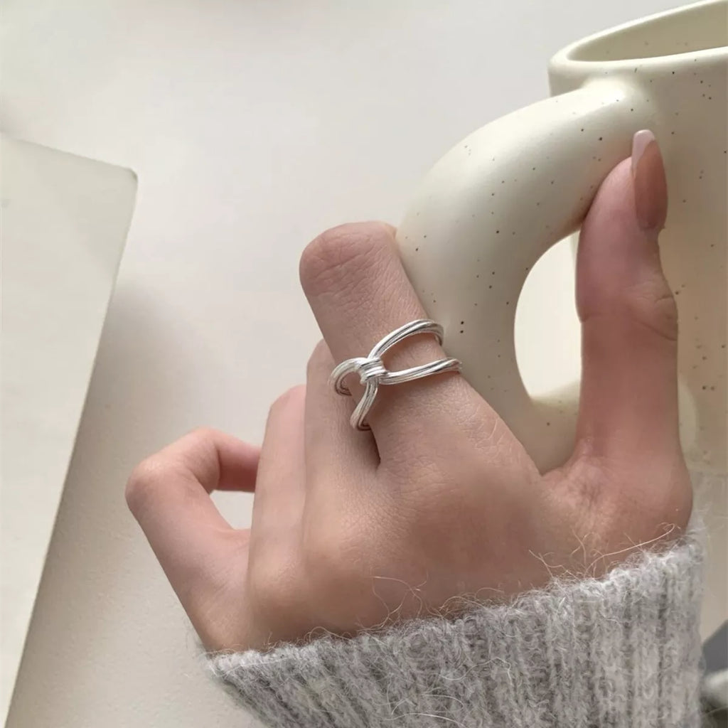 925 Sterling Silver Knot Ring