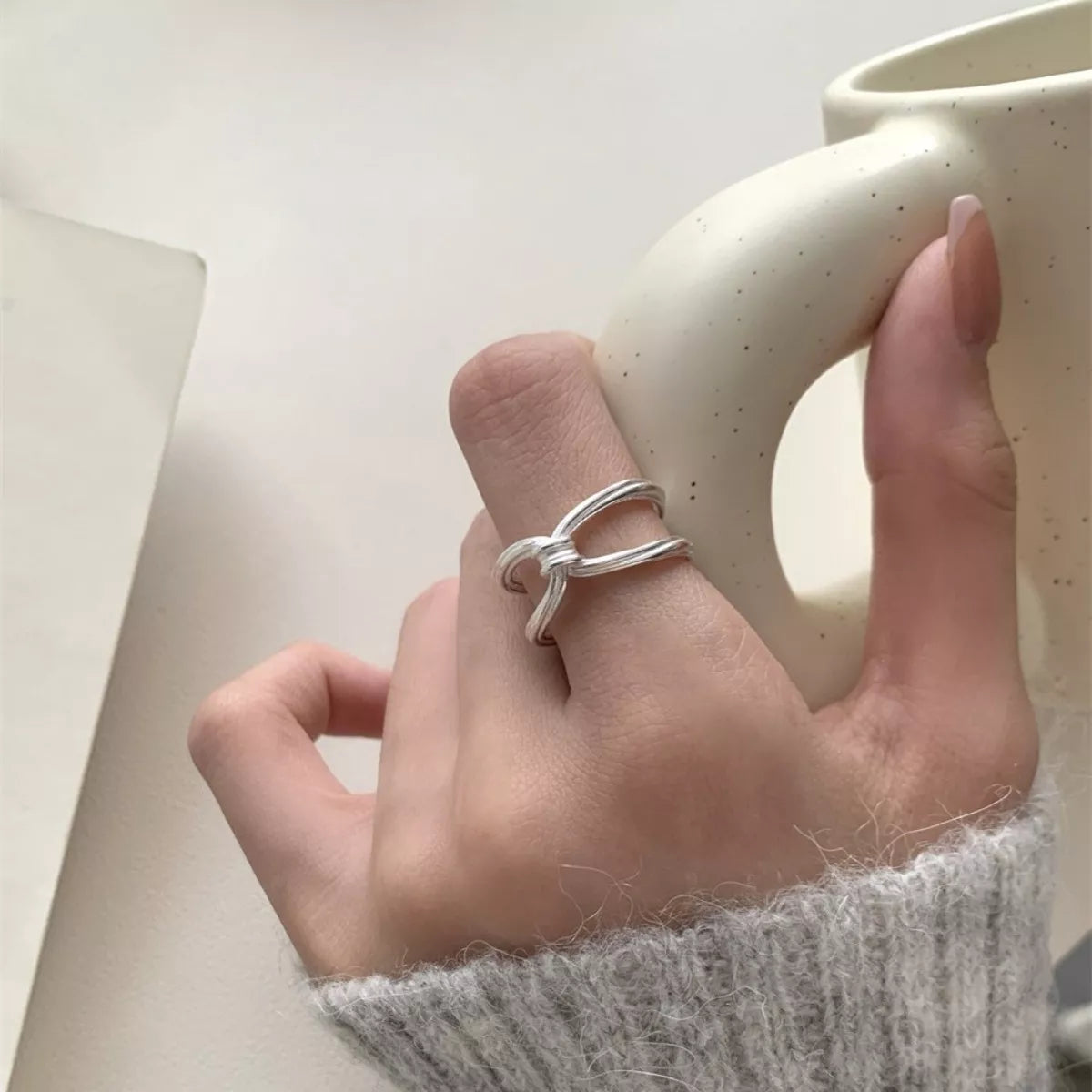 925 Sterling Silver Knot Ring